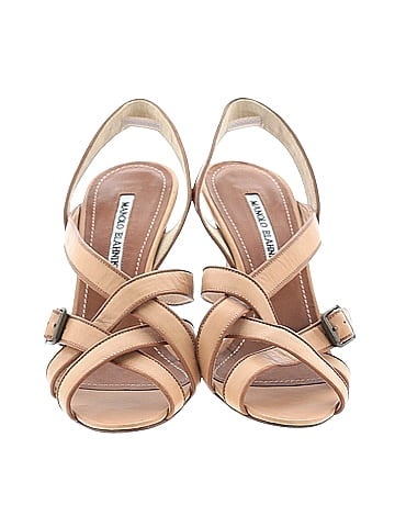 Manolo Blahnik Leather Sandals (view 2)