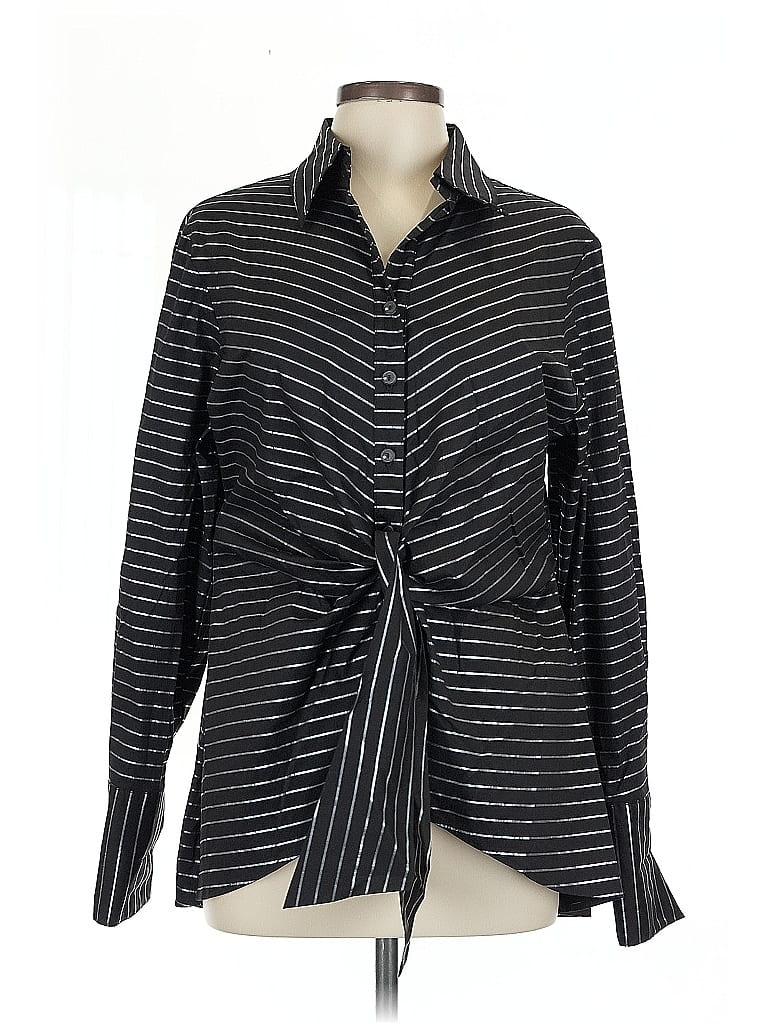 Pre-owned Isabel Long Sleeve Blouse In Black