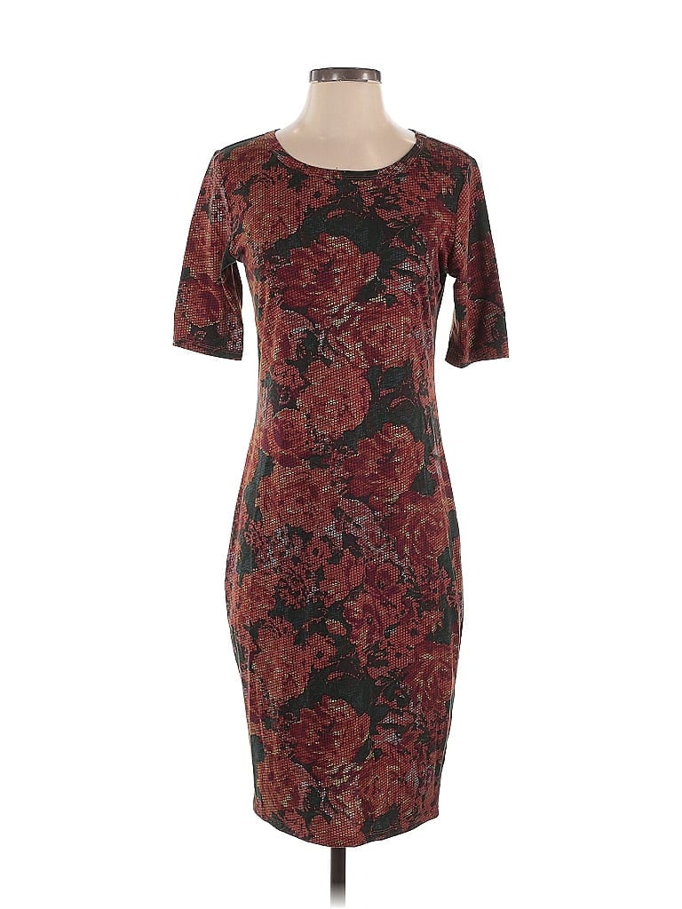 Pre-owned Lularoe Cocktail Dress In Burgundy