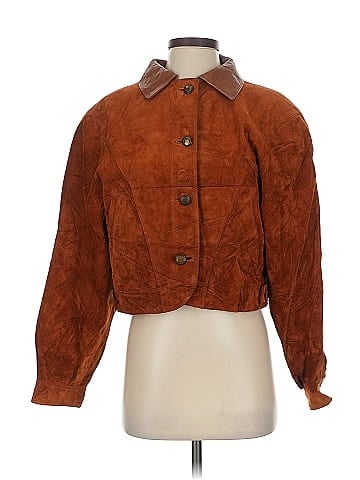 Assorted Brands Classic Brown Leather Suede Jacket (view 1)
