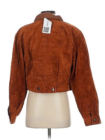 Assorted Brands Classic Brown Leather Suede Jacket (view 2)