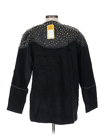 Wilsons Leather Black Studded Wilsons Leather Jacket (view 2)