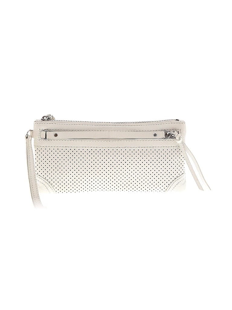 Pre-owned Banana Republic Leather Wristlet In White