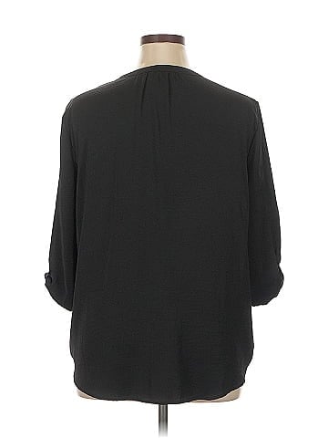 Soho JEANS NEW YORK & COMPANY 3/4 Sleeve Blouse (view 2)