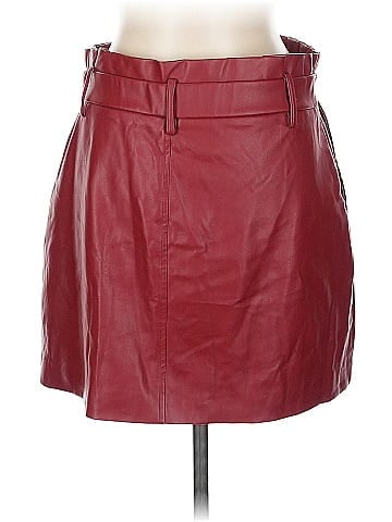 Zara TRF Faux Leather Skirt (view 2)