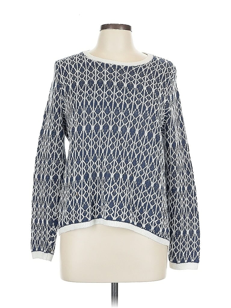 Pre-owned Ann Taylor Loft Pullover Sweater In Blue