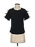 Lea & Viola 100% Cotton Black Short Sleeve Top Size XS - photo 1