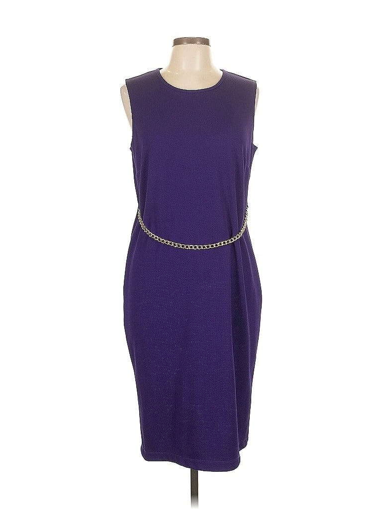 Pre-owned Draper's & Damon's Cocktail Dress In Purple