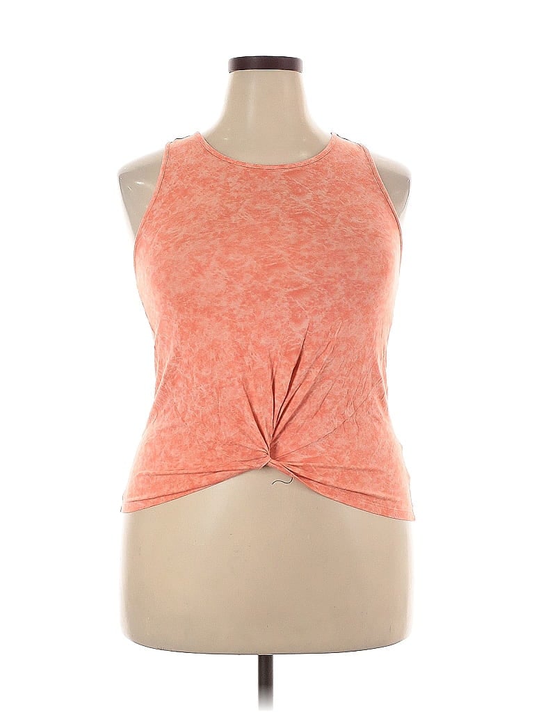 Pre-owned Wonder Tank Top Orange Halter Neckline Tops