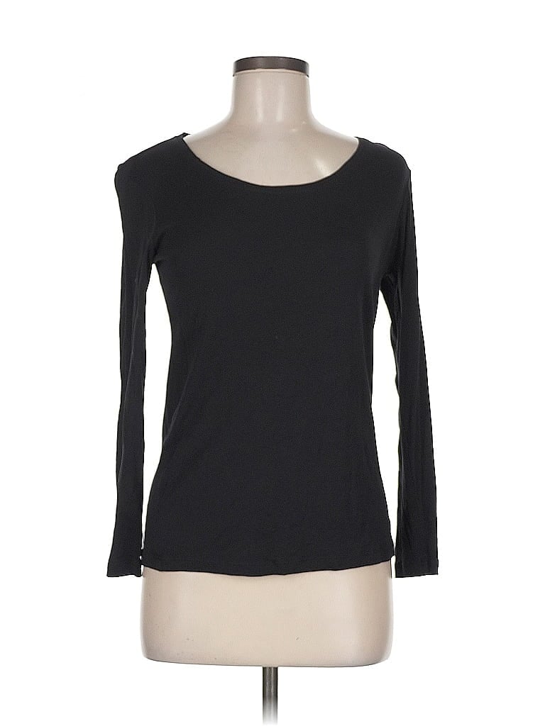 Pre-owned Daisy Fuentes 3/4 Sleeve T-shirt In Black