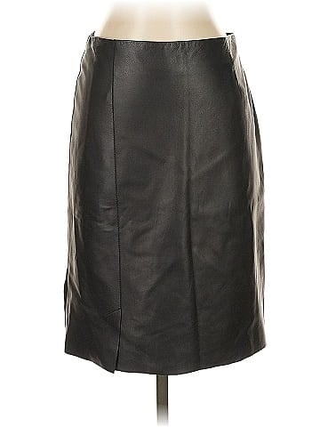 AKRIS Faux Leather Skirt (view 1)