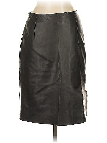 AKRIS Faux Leather Skirt (view 2)