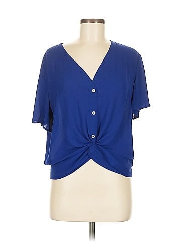 Soho JEANS NEW YORK & COMPANY Short Sleeve Blouse (view 1)