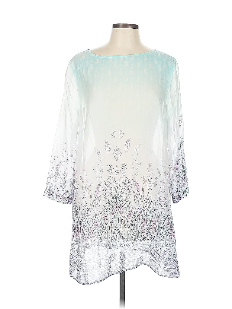 Click to view more detailed imagery on our partner's website Pre-owned Jjill 3/4 Sleeve Blouse In White