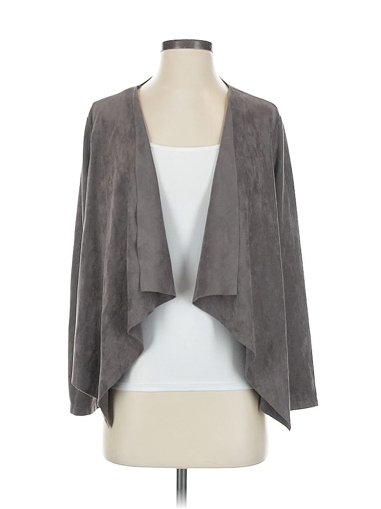 Pre-owned She + Sky Cardigan Sweater In Gray