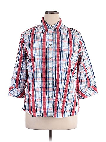 Foxcroft 3/4 Sleeve Button-Down Shirt (view 1)