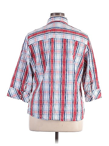 Foxcroft 3/4 Sleeve Button-Down Shirt (view 2)