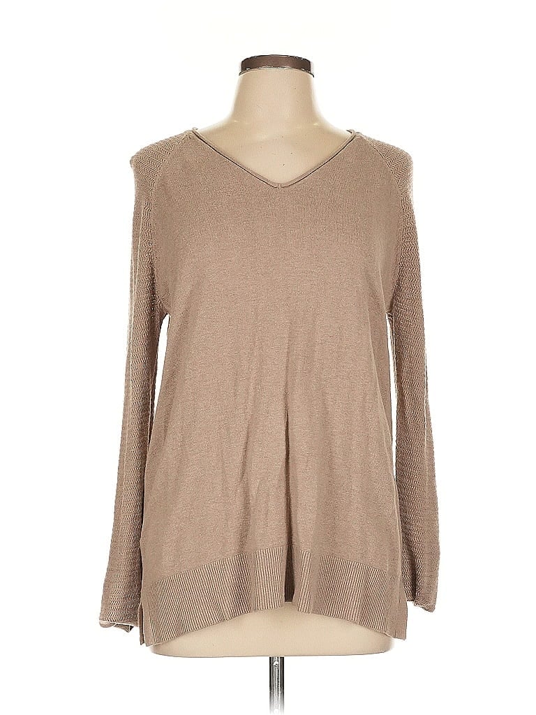 Pre-owned Ann Taylor Loft Outlet Pullover Sweater In Brown