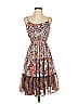 American Rag Cie 100% Polyester Paisley Purple Cocktail Dress Size S