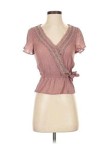 Pink Lily Short Sleeve Blouse (view 1)