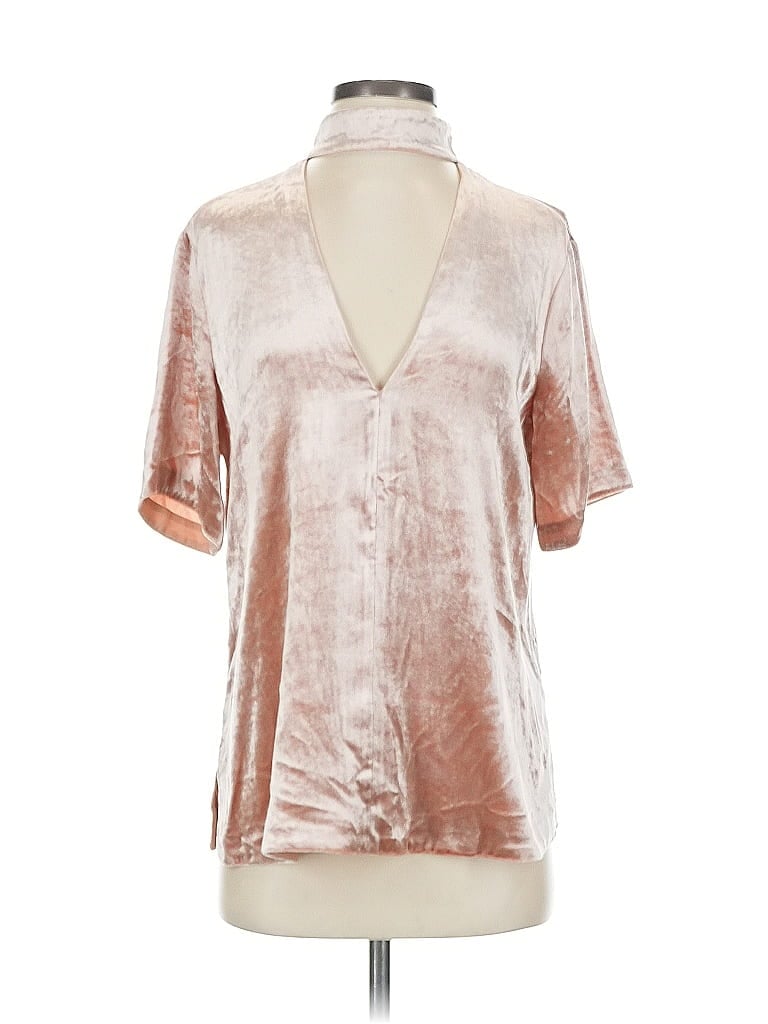 Click to view more detailed imagery on our partner's website Pre-owned A.l.c Short Sleeve Blouse In Silver