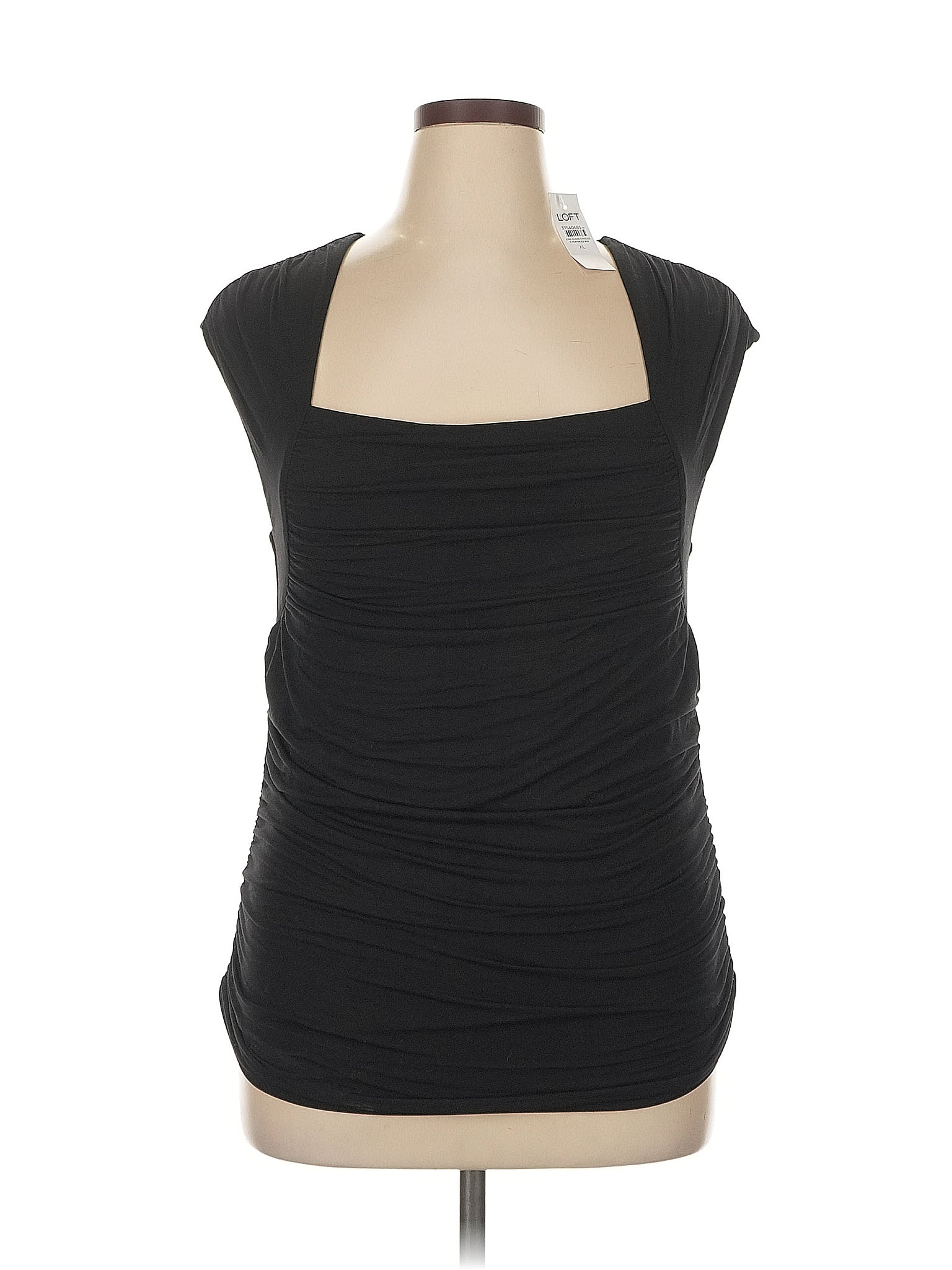 Ann Taylor LOFT Black Sleeveless Top Size XL