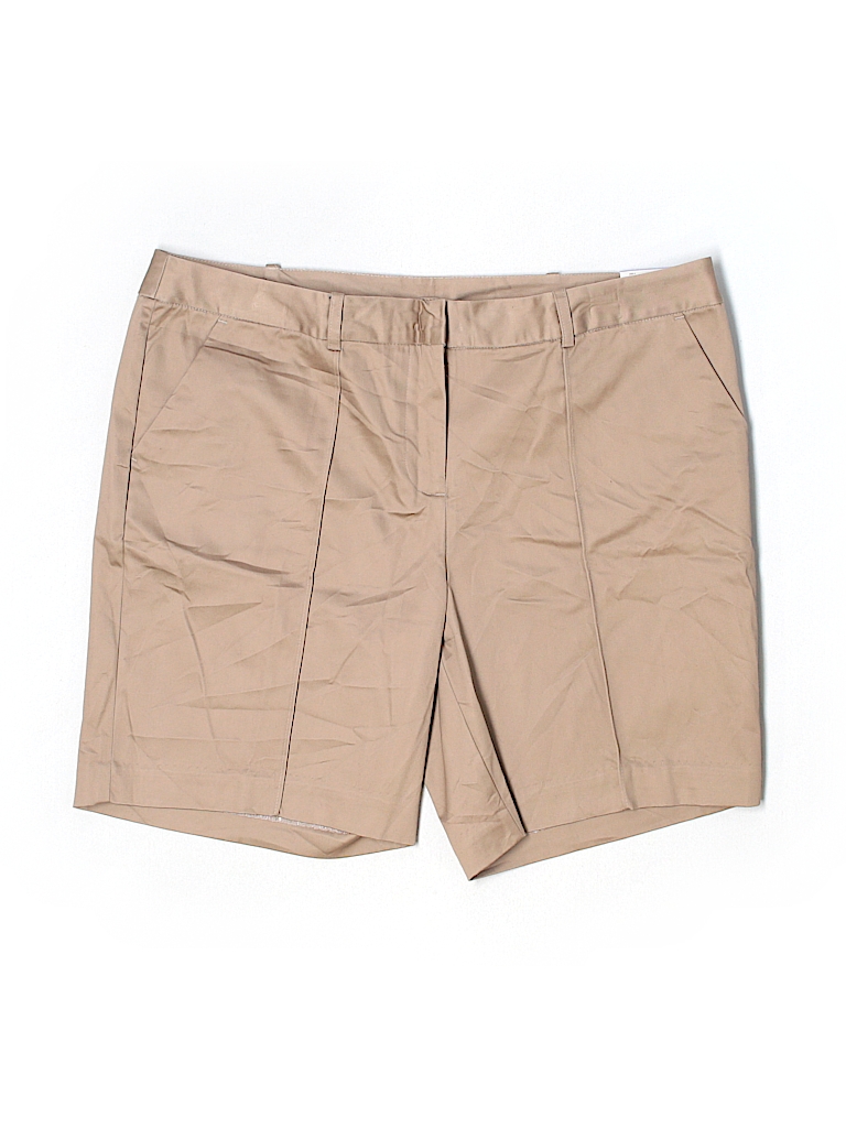 Worthington Tan Khaki Shorts Size 14 (Petite) - 40% off | thredUP