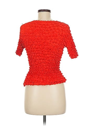 f.c Vibrant Red Textured Mini Top (view 2)