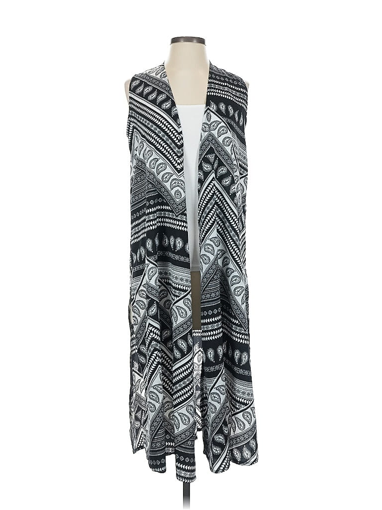 Pre-owned Lularoe Kimono In Gray