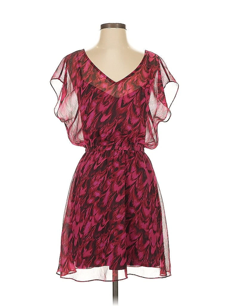 Pre-owned Express Cocktail Dress In Burgundy