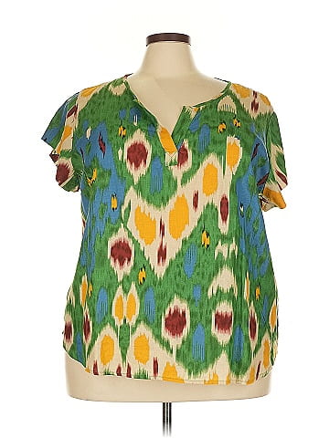 Christian Siriano New York Short Sleeve Blouse (view 1)