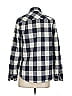 J.Crew Checkered-gingham Blue Long Sleeve Top Size XXS - photo 2