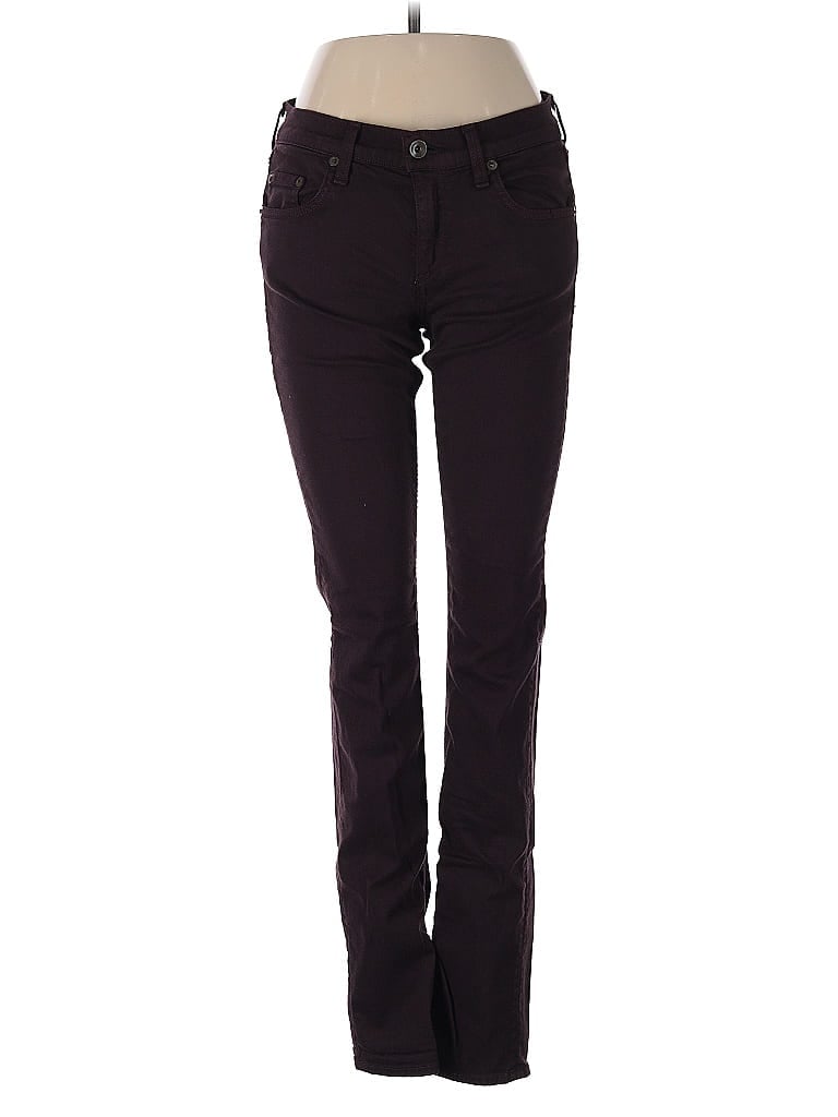 Pre-owned Rag & Bone Jeans In Burgundy