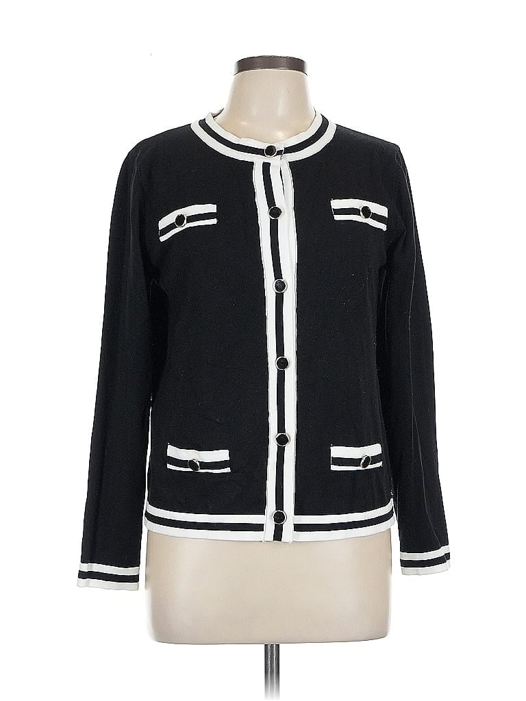 Pre-owned Unbranded Cardigan Sweater In Black