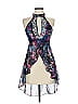 Bebe Floral Blue Cocktail Dress Size XS - photo 1