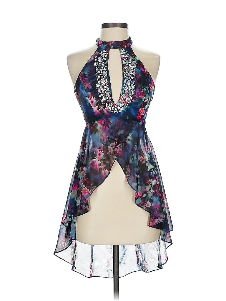 Pre-owned Bebe Cocktail Dress In Blue