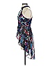 Bebe Floral Blue Cocktail Dress Size XS - photo 5
