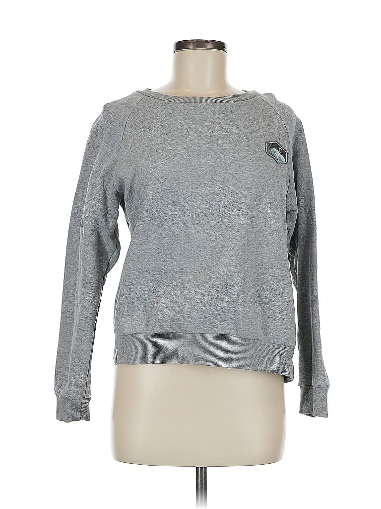 Pre-owned Zyia Active Sweatshirt In Gray