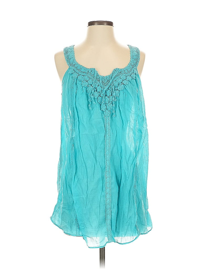 Calypso St. Barth 100 Cotton Teal Casual Dress Size XS 78 off ThredUp