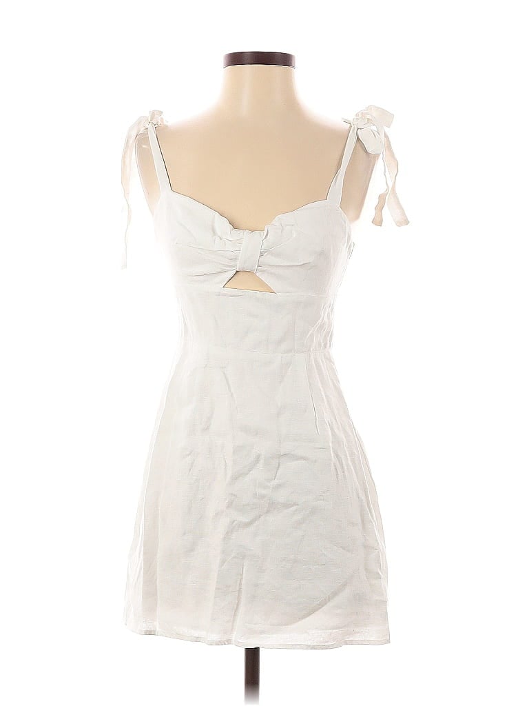 Pre-owned Reformation Cocktail Dress In White