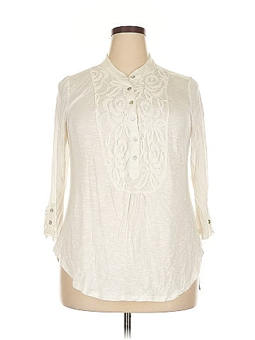 Notations 3/4 Sleeve Blouse (view 1)
