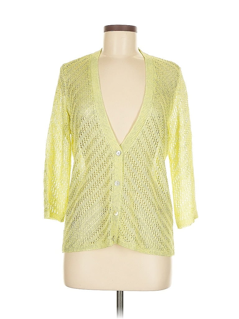 Click to view more detailed imagery on our partner's website Pre-owned Chico's Cardigan Sweater In Yellow