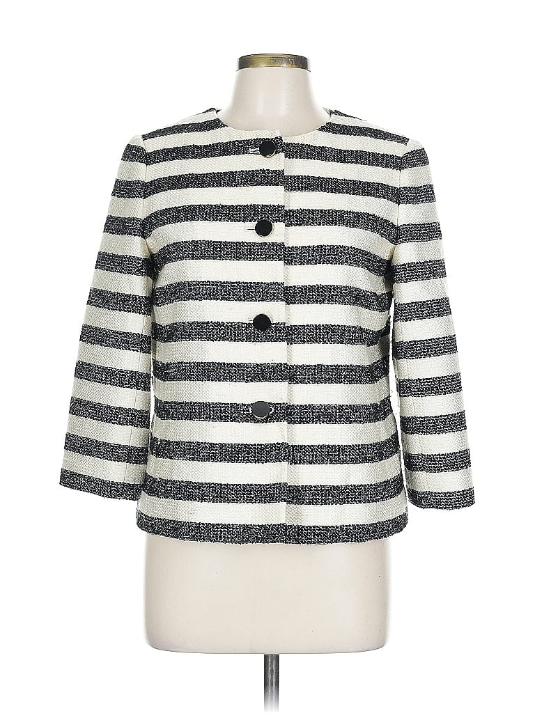 Pre-owned Talbots Blazer Jacket In Gray