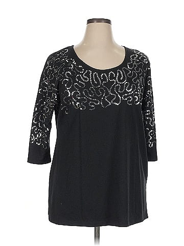 Roaman's 3/4 Sleeve Top (view 1)