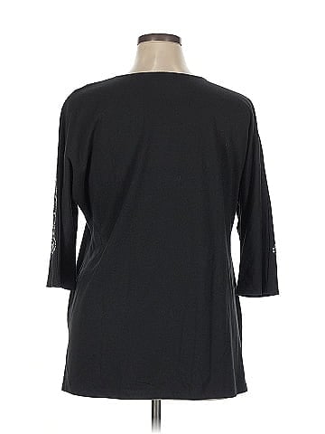 Roaman's 3/4 Sleeve Top (view 2)
