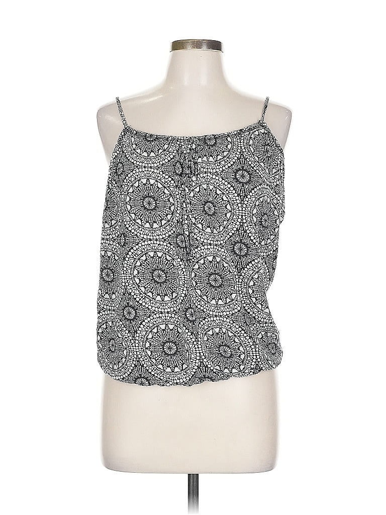 Pre-owned Banana Republic Factory Store Tank Top Silver Strapless Neckline Tops