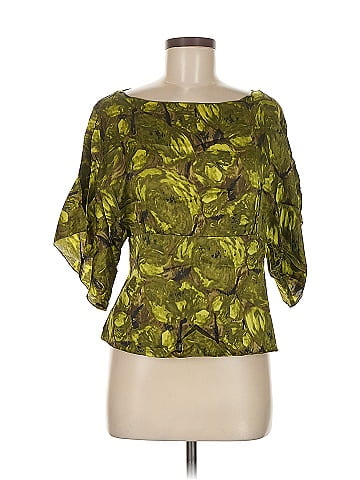 Kenar 3/4 Sleeve Silk Top (view 1)