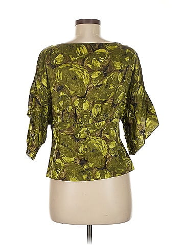 Kenar 3/4 Sleeve Silk Top (view 2)