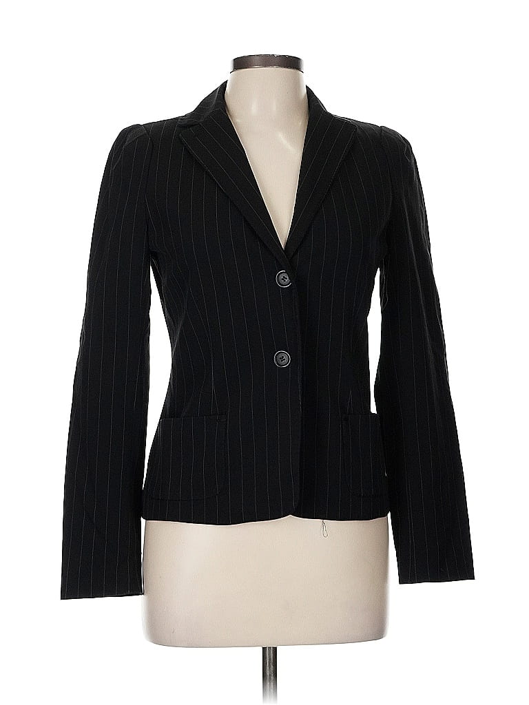 Pre-owned Max Studio Blazer Jacket In Black