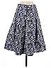 Lucy Paris 100% Polyester Print Blue Casual Skirt Size S - photo 2